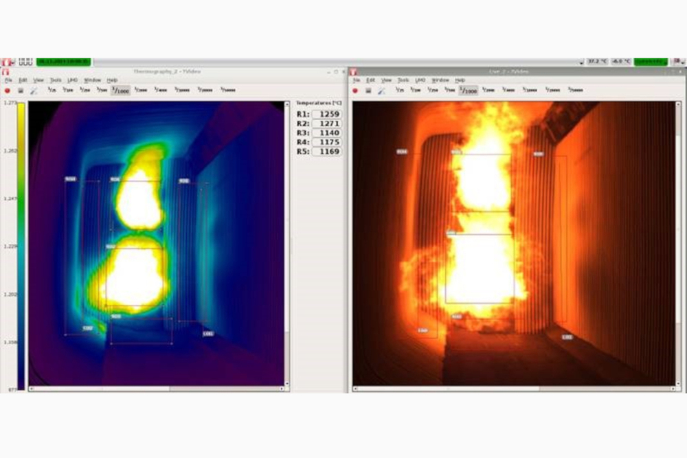 Optimization of burner operation in refinery with video and thermography system from DURAG
